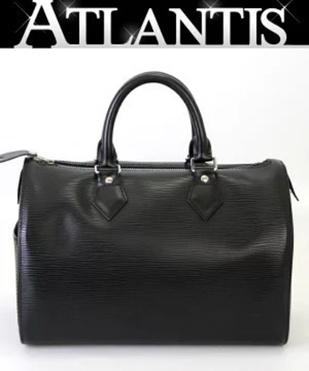 Louis Vuitton Speedy Handbag Epi Leather Black